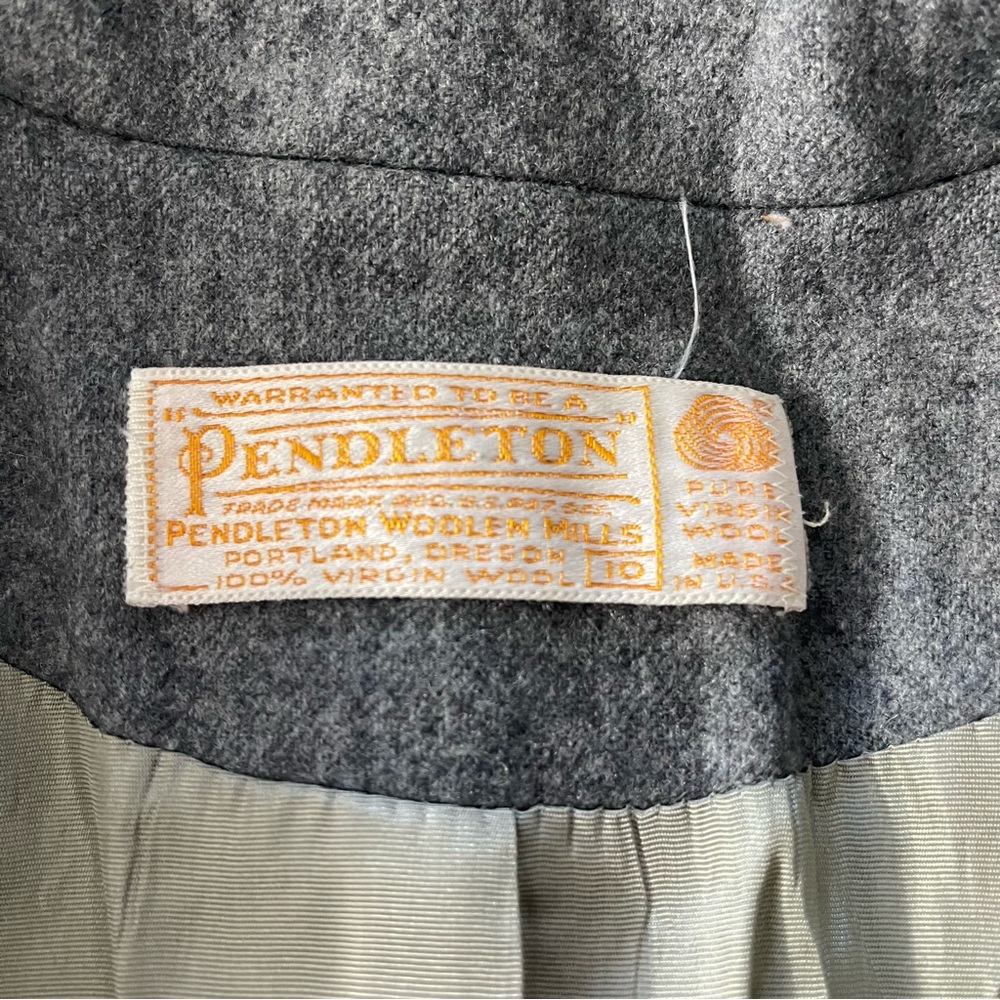 Pendleton Women’s Wool Gray Blazer 10 - image 3
